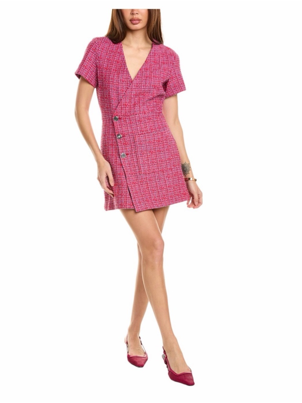 Maje tweed Wrap Dress
